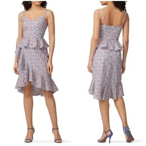 J. CREW | Liberty of London Print Spaghetti-strap Ruffled Cotton Dress Size 4